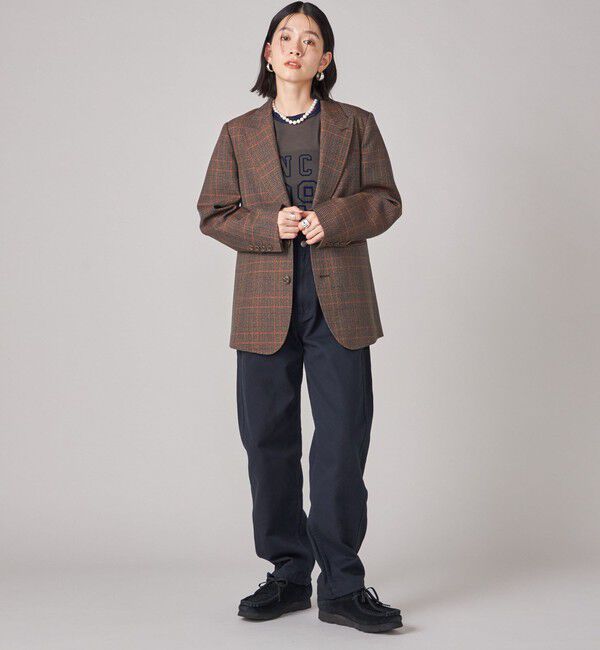 SHIPS for women「SHIPS NINE CASE:シアー ロゴ リンガー TEE」|Tシャツ・カットソー|