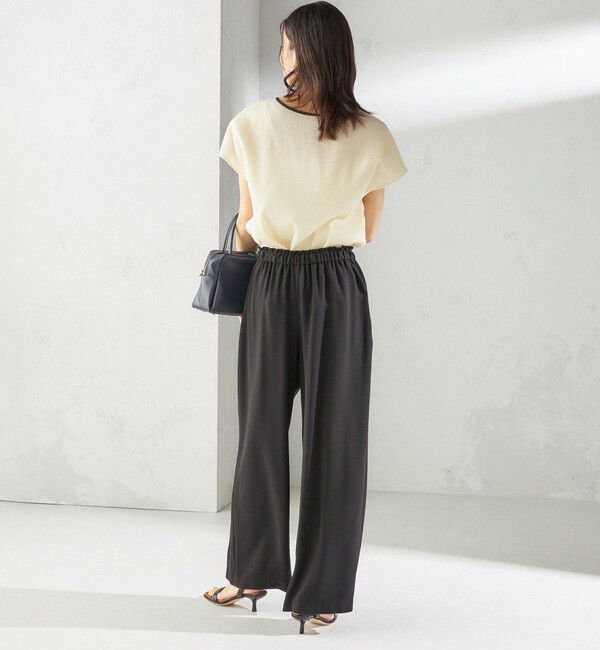 SHIPS for women「〈手洗い可能〉ウェーブ プリーツ 前後 2WAY ブラウス」|シャツ・ブラウス|