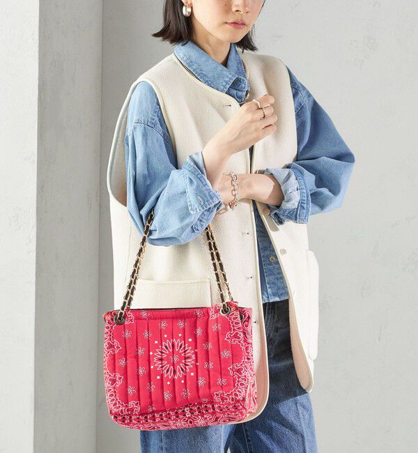 SHIPS for women「MALUS: バンダナ キルティング ショルダー バッグ」|ショルダー・メッセンジャー|