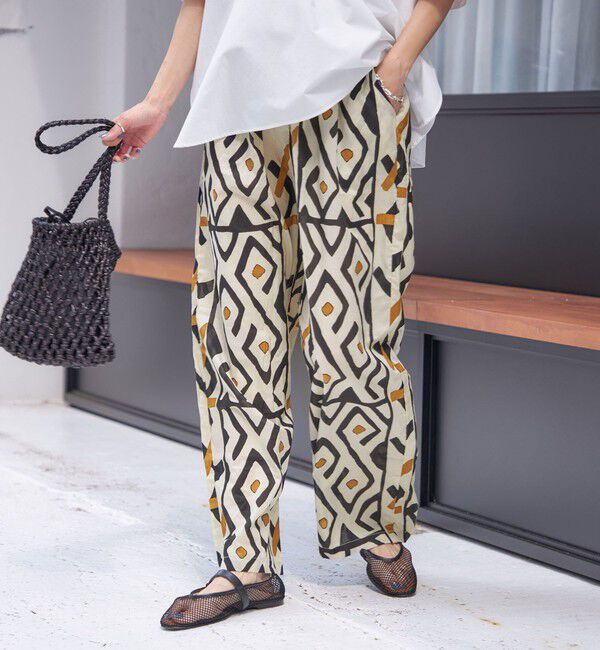 SHIPS for women「CIENNA:〈手洗い可能〉プリント イージー パンツ」|その他|