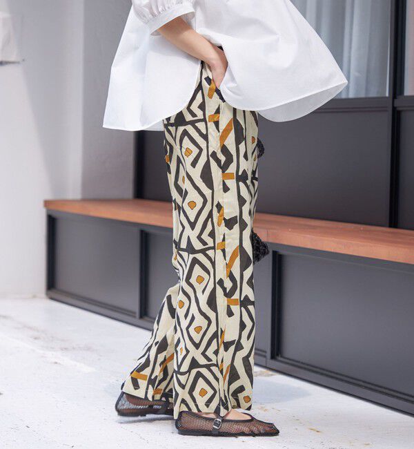 SHIPS for women「CIENNA:〈手洗い可能〉プリント イージー パンツ」|その他|