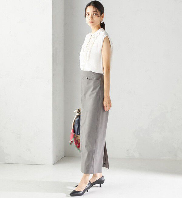 SHIPS for women「〈洗濯機可能〉マルチ ファンクション ロング タイト スカート」|スカート|