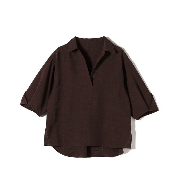 SHIPS Colors 「SHIPS Colors:〈手洗い可能〉パンチング スキッパー シャツ」|シャツ・ブラウス|