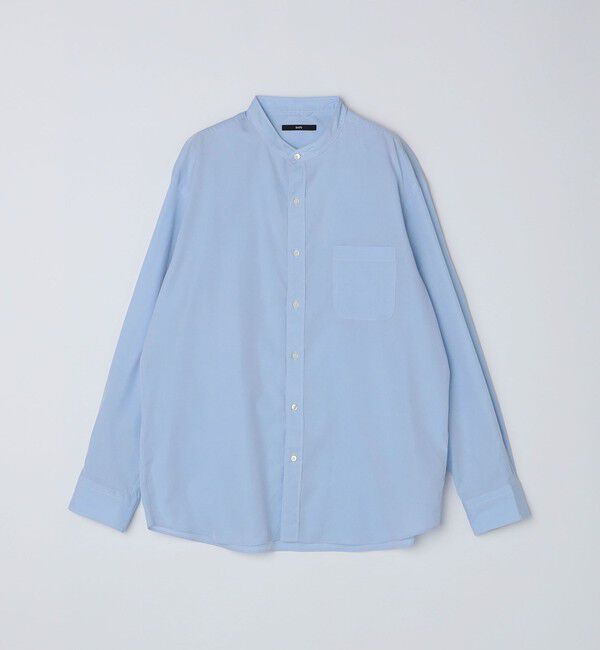 SHIPS「SHIPS: 140S ブロード バンドカラー シャツ」|シャツ・ブラウス|