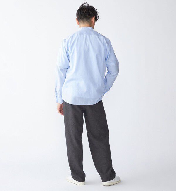 SHIPS「SHIPS: 140S ブロード バンドカラー シャツ」|シャツ・ブラウス|