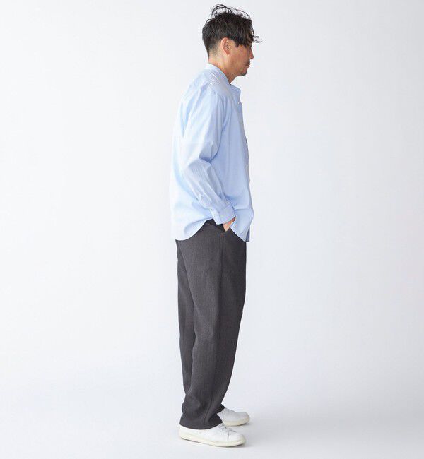 SHIPS「SHIPS: 140S ブロード バンドカラー シャツ」|シャツ・ブラウス|