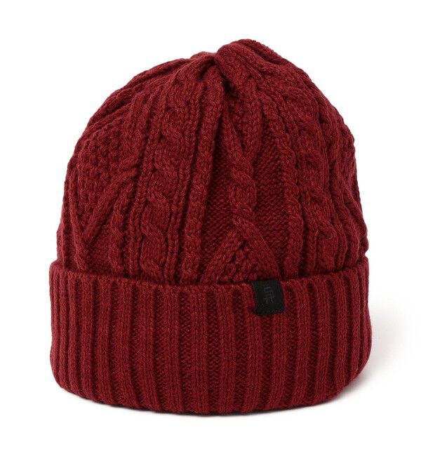 SHIPS any「SHIPS any: ケーブル ボア ワンポイント ピスネーム ワッチキャップ (ユニセックス)」|ニット帽|