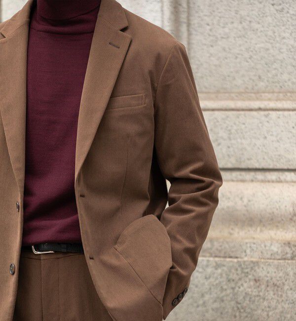 SHIPS「SHIPS:〈手洗い可能〉トリコット コーデュロイ ジャケット (セットアップ対応)」|テーラードジャケット|