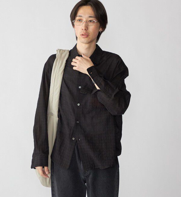 SHIPS「City Ambient Products: レギュラー ボイル チェック ロング スリーブ シャツ」|シャツ・ブラウス|
