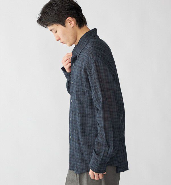 SHIPS「City Ambient Products: レギュラー ボイル チェック ロング スリーブ シャツ」|シャツ・ブラウス|