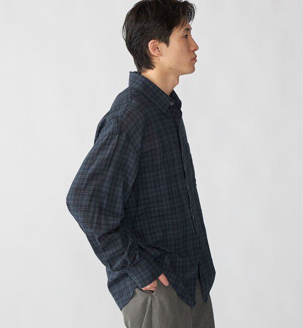 SHIPS「City Ambient Products: レギュラー ボイル チェック ロング スリーブ シャツ」|シャツ・ブラウス|
