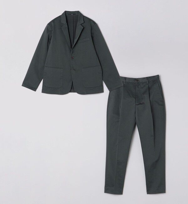 SHIPS「【WEB限定】SHIPS:〈洗濯機可能〉サテンストレッチ セットアップ」|スーツ|