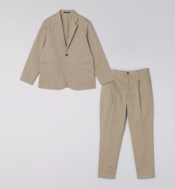 SHIPS「【WEB限定】SHIPS:〈洗濯機可能〉サテンストレッチ セットアップ」|スーツ|