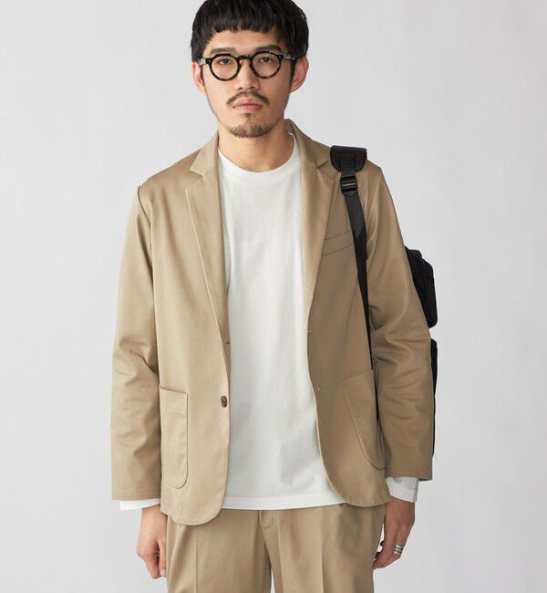 SHIPS「【WEB限定】SHIPS:〈洗濯機可能〉サテンストレッチ セットアップ」|スーツ|