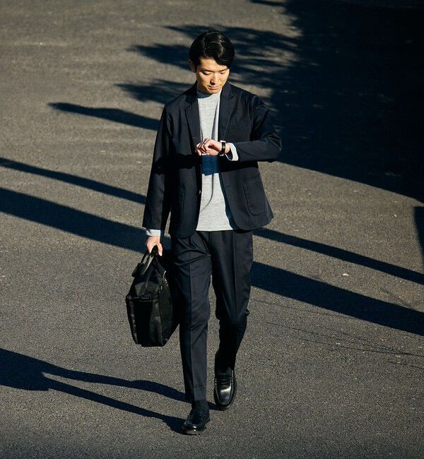 SHIPS「【WEB限定】SHIPS:〈洗濯機可能〉サテンストレッチ セットアップ」|スーツ|