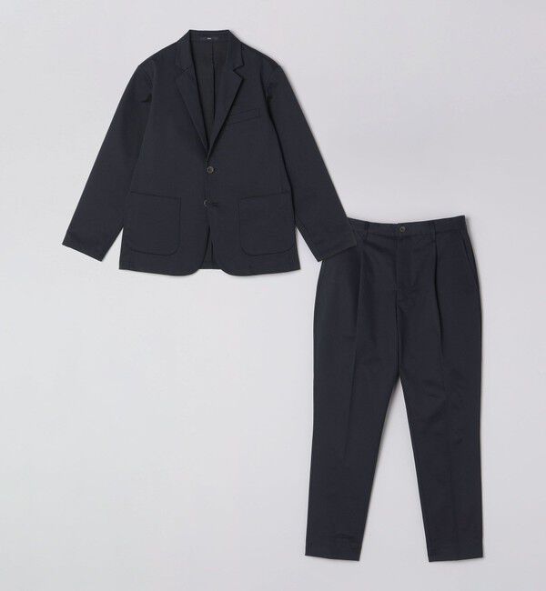 SHIPS「【WEB限定】SHIPS:〈洗濯機可能〉サテンストレッチ セットアップ」|スーツ|