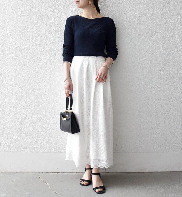 SHIPS any「SHIPS any:〈手洗い可能〉コットン ミックス 配色 リブ ニット プルオーバー」|ニット・セーター|