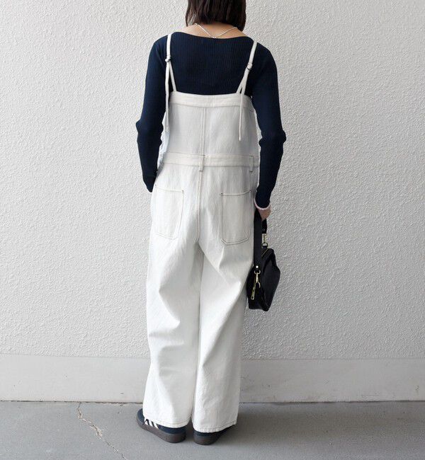 SHIPS any「SHIPS any:〈洗濯機可能〉カルゼ キャミ ワイド サロペット」|オールインワン|