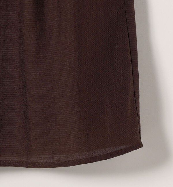 SHIPS any「SHIPS any:〈洗濯機可能〉リネン ミックス シアー ギャザー リボン スカート」|スカート|