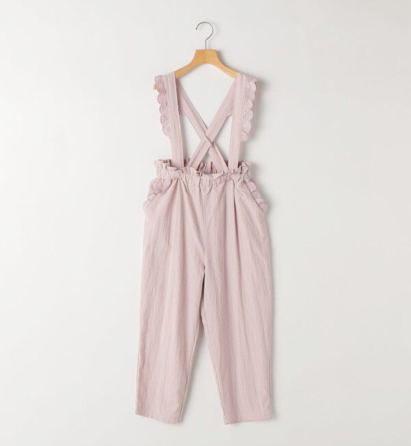 SHIPS KIDS「SHIPS KIDS:140～150cm / ショルダー レース ストラップ パンツ」|その他|ライトピンク