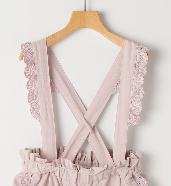 SHIPS KIDS「SHIPS KIDS:140～150cm / ショルダー レース ストラップ パンツ」|その他|