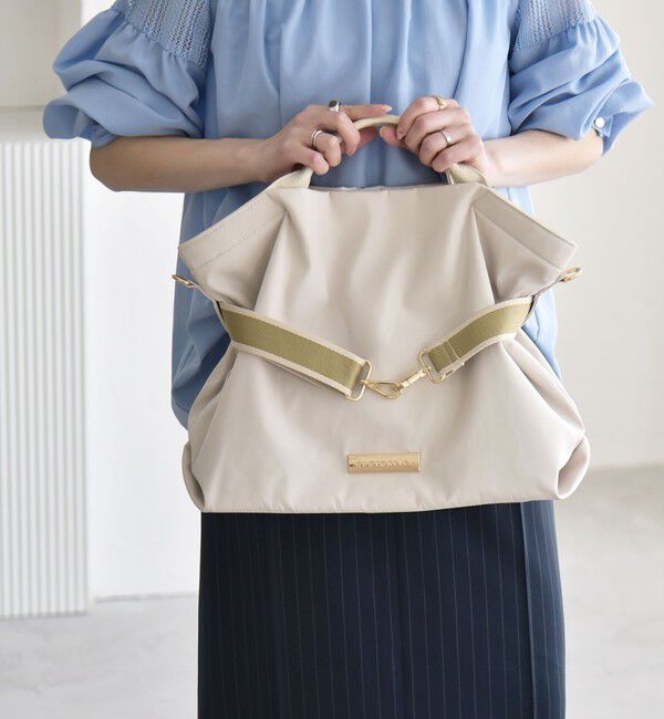 quaranciel「《予約》quaranciel: ラインベルト 2way ショルダー トート バッグ（A4対応）」|トートバッグ|