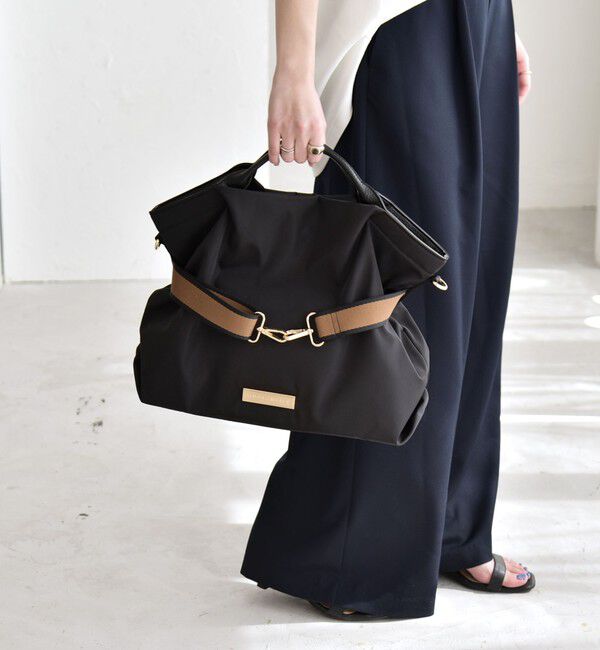 quaranciel「《予約》quaranciel: ラインベルト 2way ショルダー トート バッグ（A4対応）」|トートバッグ|