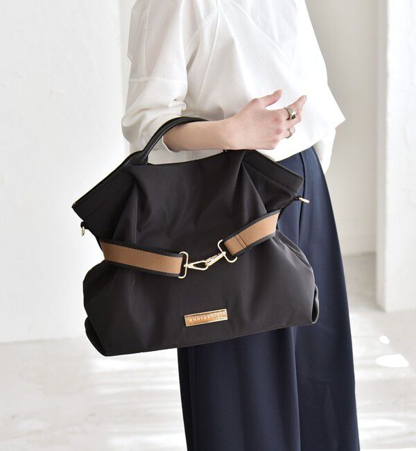 quaranciel「《予約》quaranciel: ラインベルト 2way ショルダー トート バッグ（A4対応）」|トートバッグ|