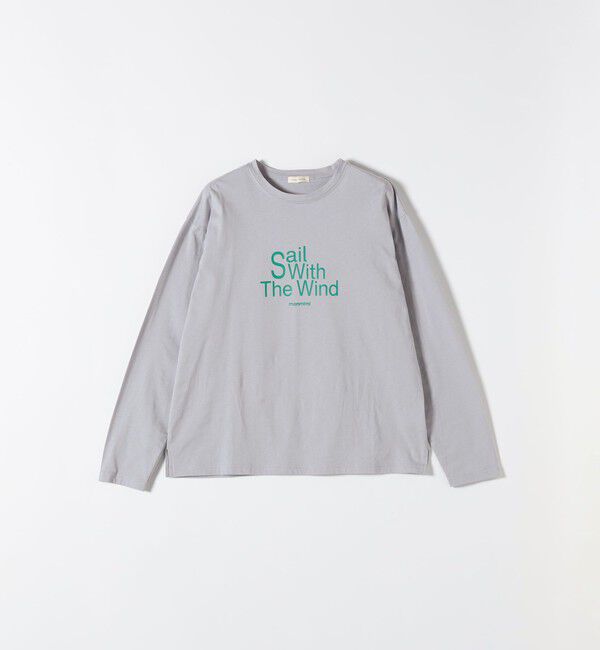 SHIPS any「《予約》【SHIPS any別注】monmimi:〈洗濯機可能〉ロゴ プリント ロンTEE 26SS」|Tシャツ・カットソー|