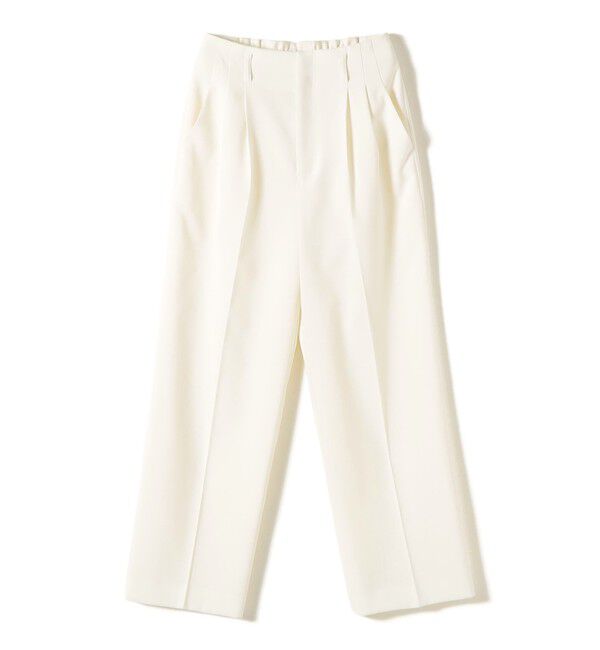 SHIPS for women「《予約》〈手洗い可能〉ドライ シャンタン フロント タック パンツ」|その他|