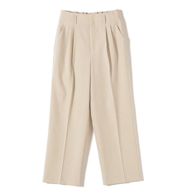 SHIPS for women「《予約》〈手洗い可能〉ドライ シャンタン フロント タック パンツ」|その他|