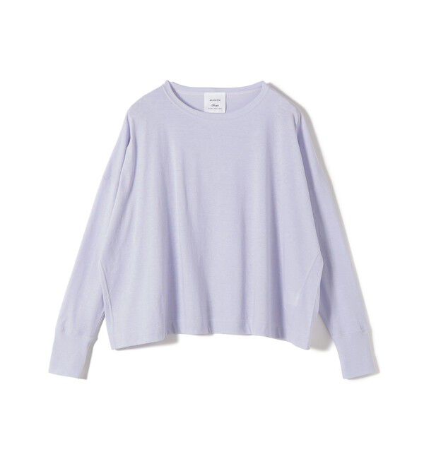 SHIPS for women「【SHIPS別注】assiette:ワイド ロング スリーブ TEE」|Tシャツ・カットソー|サックスブルー