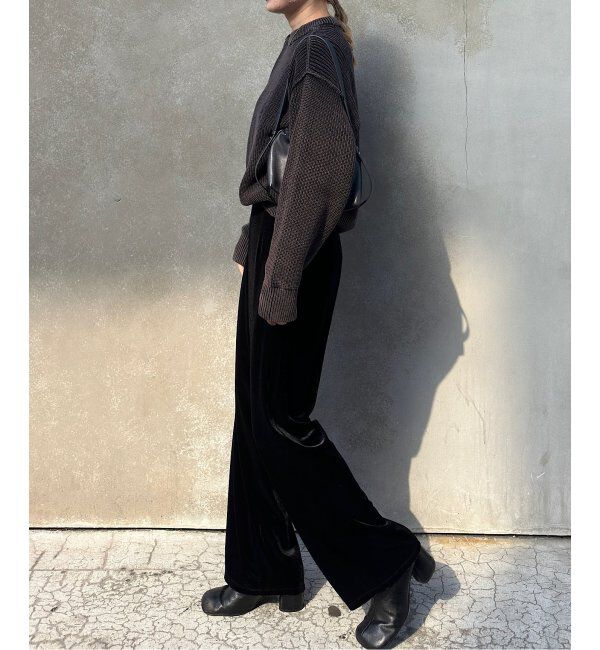 OUTDOOR PRODUCTS Usual Things「追加３ ベロアフレアパンツ」|スラックス|