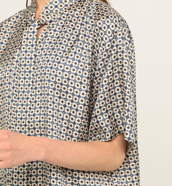 Ballsey「クレスタプリント ボウタイブラウス」|シャツ・ブラウス|