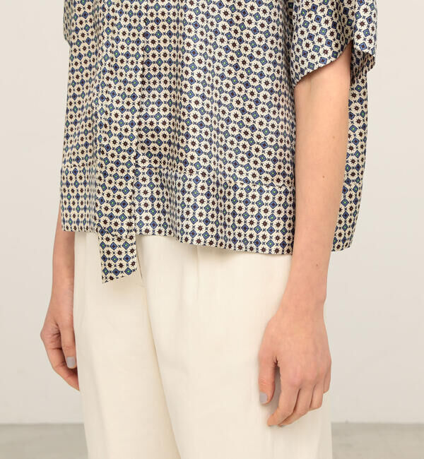 Ballsey「クレスタプリント ボウタイブラウス」|シャツ・ブラウス|