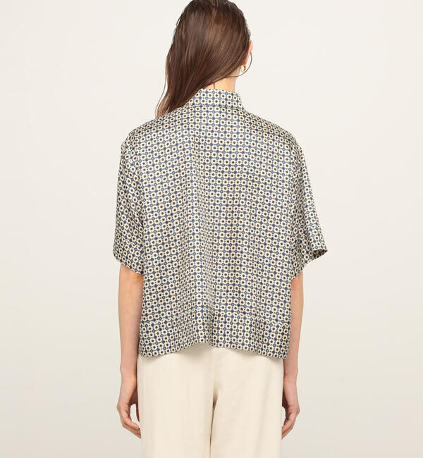 Ballsey「クレスタプリント ボウタイブラウス」|シャツ・ブラウス|