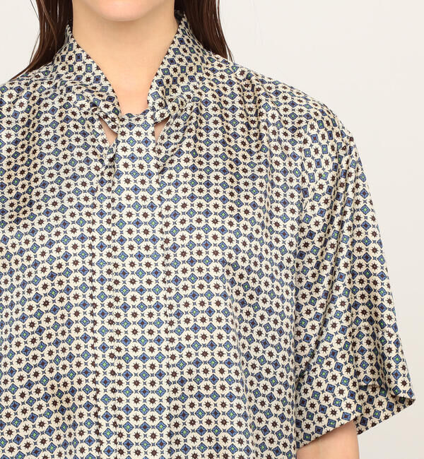 Ballsey「クレスタプリント ボウタイブラウス」|シャツ・ブラウス|