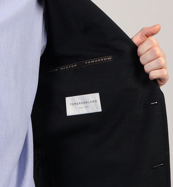 TOMORROWLAND MENS「シェットランドトロピカル シングルブレステッド2Bジャケット」|テーラードジャケット|