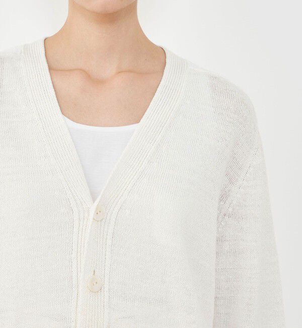 GALERIE VIE「リネンリリヤーン Vネックカーディガン」|カーディガン|