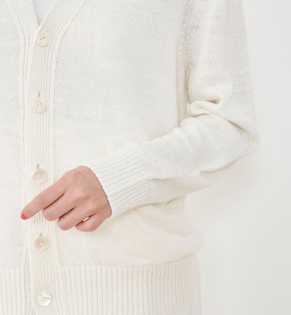 GALERIE VIE「リネンリリヤーン Vネックカーディガン」|カーディガン|