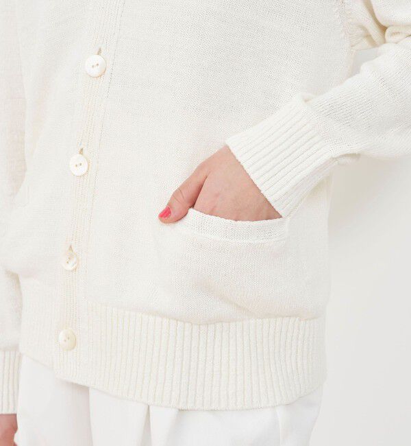 GALERIE VIE「リネンリリヤーン Vネックカーディガン」|カーディガン|