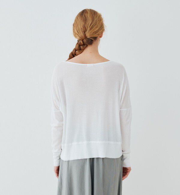 GALERIE VIE「ガーゼフライスジャージー ボートネックプルオーバー」|Tシャツ・カットソー|