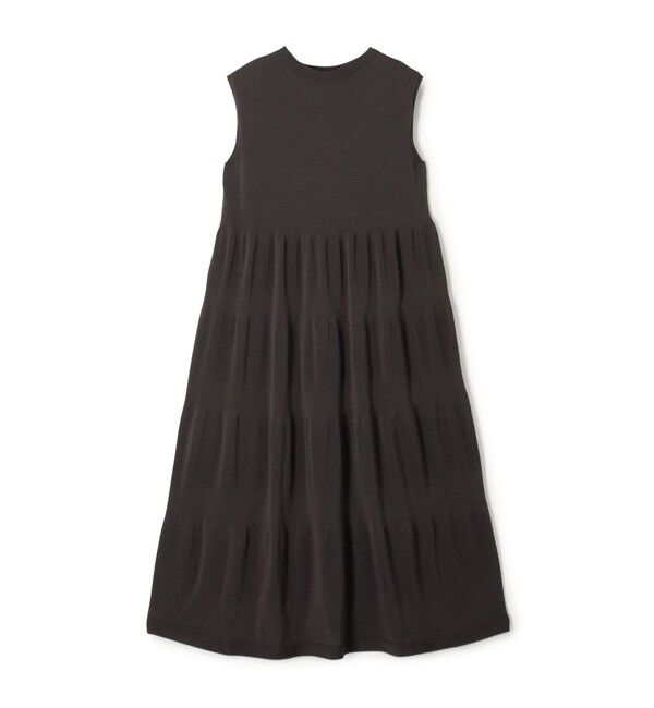 DES PRES「ドライポリエステルコットン クルーネックワンピース」|ワンピース|17 チャコールグレー
