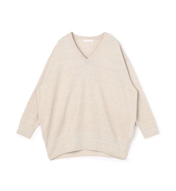 GALERIE VIE「ドライカノコ Vネックプルオーバー」|ニット・セーター|41 ライトベージュ