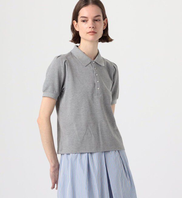 MACPHEE「コットンカノコ ポロプルオーバー」|ポロシャツ|