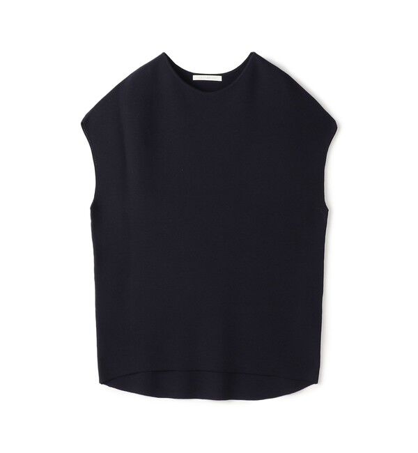 GALERIE VIE「クレープガーター フレンチスリーブプルオーバー」|ニット・セーター|69 ネイビー