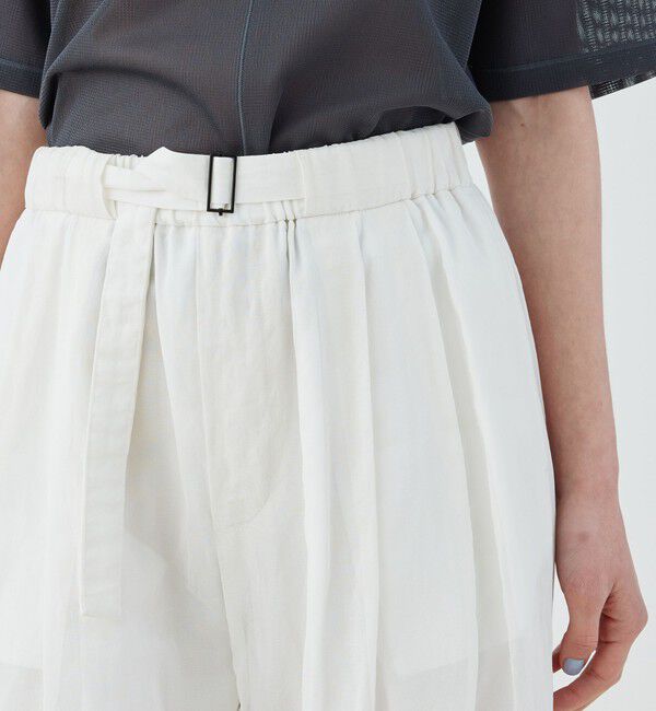 GALERIE VIE「コットンボイルワッシャー ベルテッドリラックスパンツ」|その他|