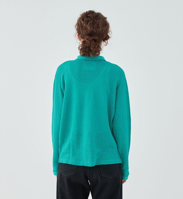 TOMORROWLAND GOODS「【別注】Ｖ::room ヘンプピケ ポロカラーシャツ」|シャツ・ブラウス|