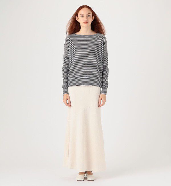 GALERIE VIE「ホームステッドクロス ヘムフレアマキシスカート」|フレア|