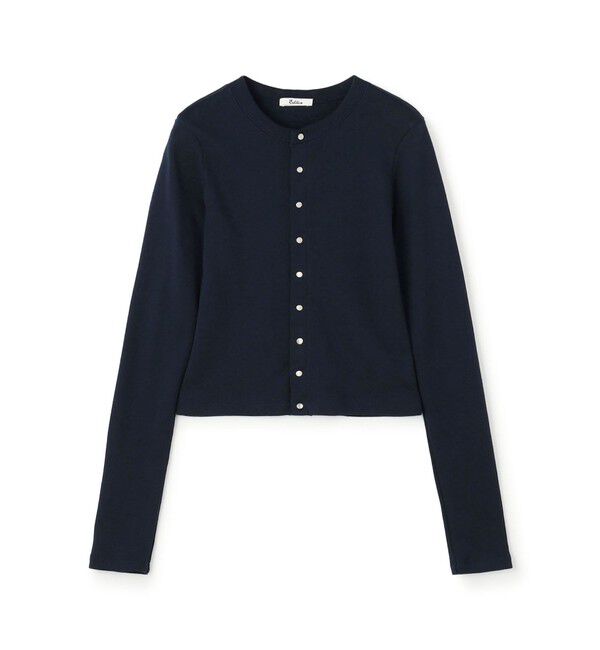Edition「コットンモダールフライス カーディガン」|カーディガン|69 ネイビー